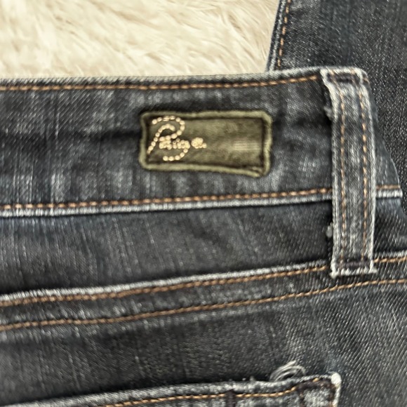 Paige Skyline Dark Wash Denim straight Jeans Women's 28 Modern Casual Everyday - Picture 5 of 10